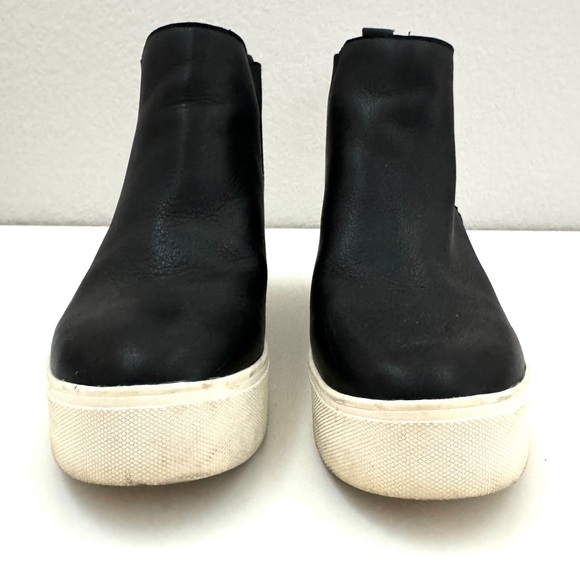 J/Slides Leather Slip-on Sneaker Platform Hidden Wedge Size 7.5 - Picture 4 of 7